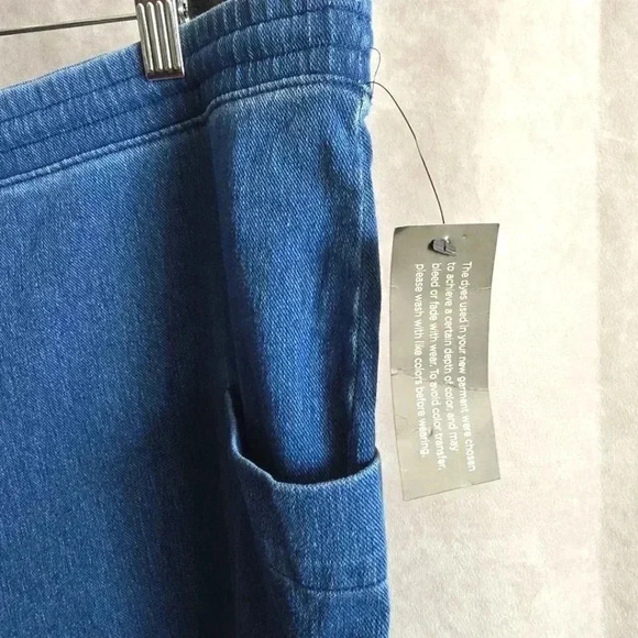 Denim & Company Blue Shorts Pants Pullon Drawstring NWT Plus 2XL - Picture 5 of 8